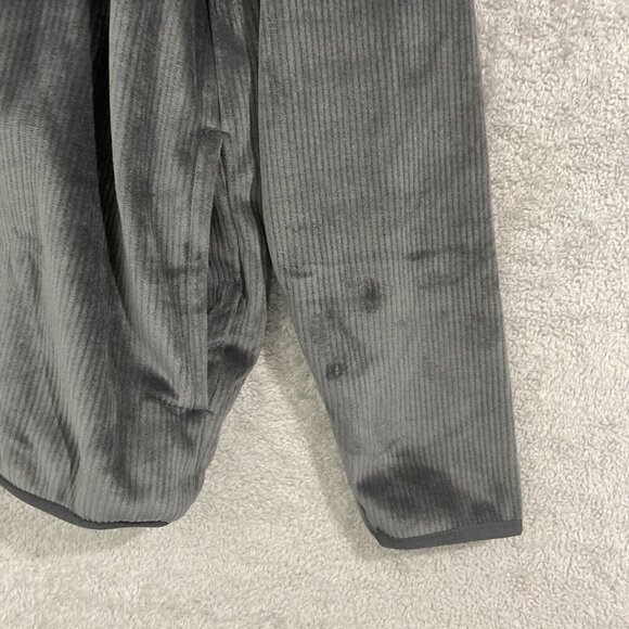 NEW Spyder Mens M Gray 1/4 Zip Pullover Sweatshirt Polyester  Blend Ribbed - Picture 8 of 9